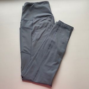 RBX blue grey size large full length leggings